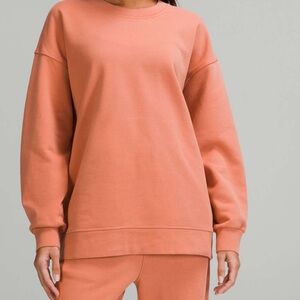 💗NWT LULULEMON PERFECTLY OVERSIZED CREW SWEATER IN PINK SAVANNAH SIZE 6